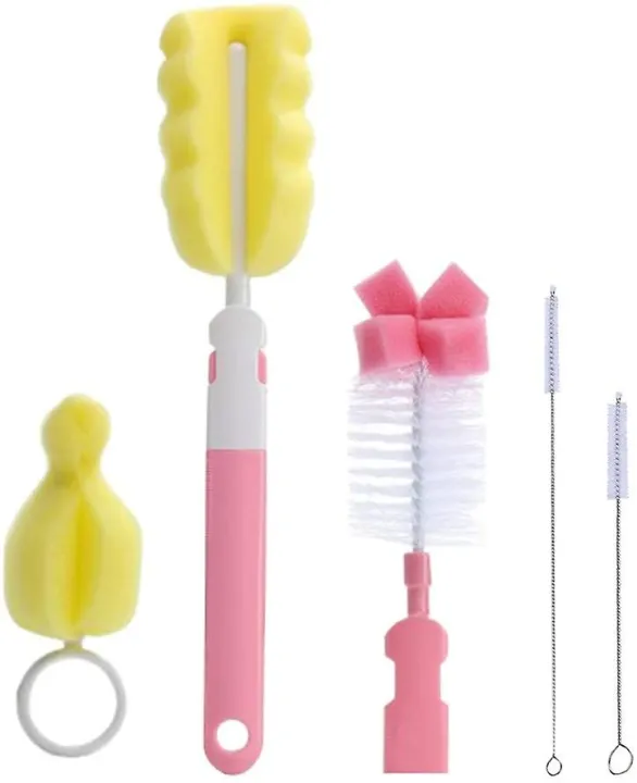 বেবি বোতল ও নিপল ক্লিনিং ব্রাশ সেট | Baby Bottle & Nipple Cleaning Brush Set – 5 Pieces