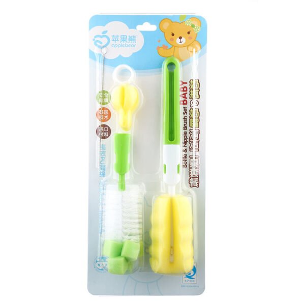 বেবি বোতল ও নিপল ক্লিনিং ব্রাশ সেট | Baby Bottle & Nipple Cleaning Brush Set – 5 Pieces